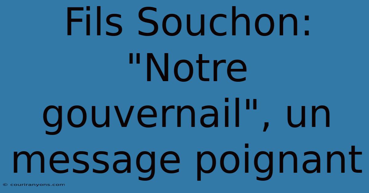 Fils Souchon: 