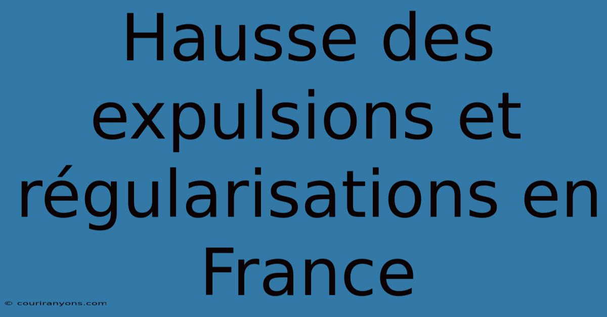 Hausse Des Expulsions Et Régularisations En France