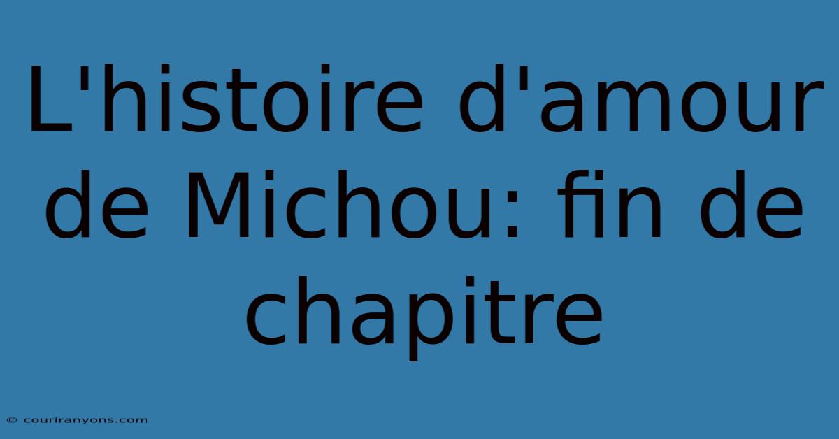 L'histoire D'amour De Michou: Fin De Chapitre