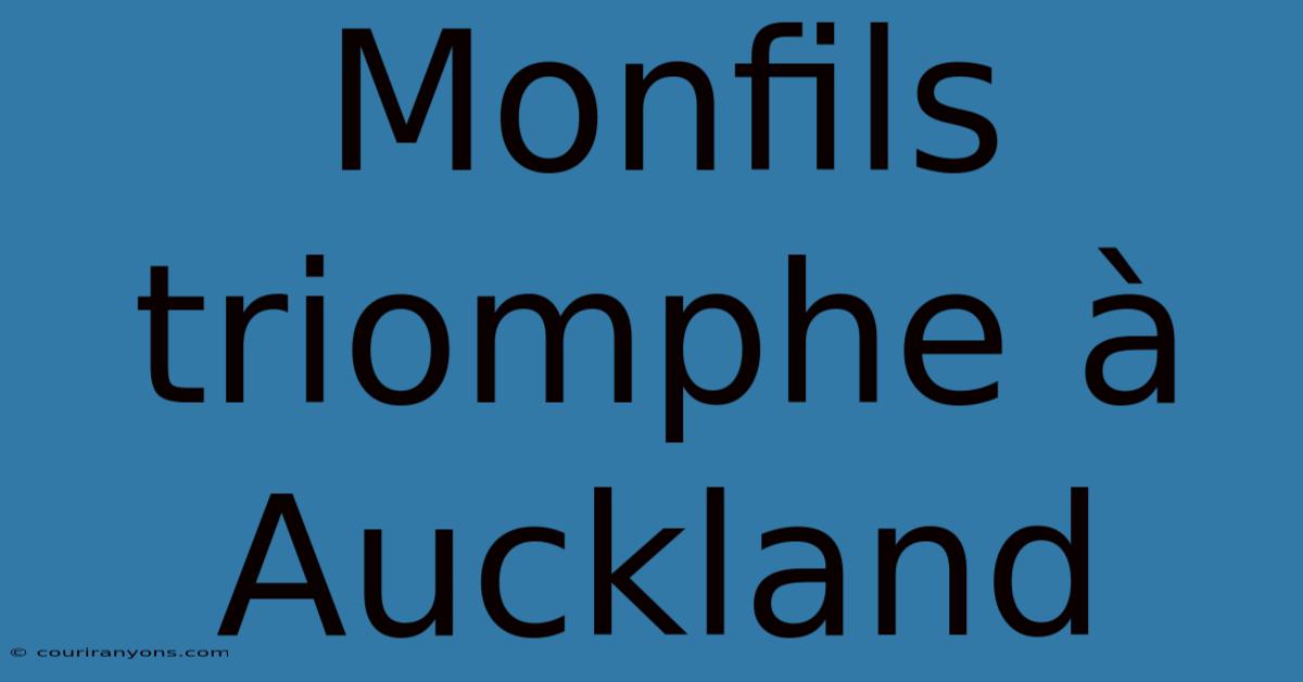 Monfils Triomphe À Auckland