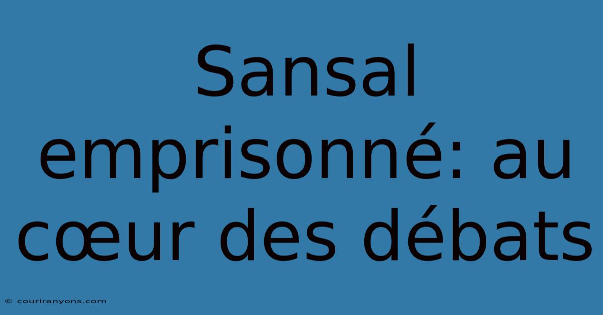 Sansal Emprisonné: Au Cœur Des Débats