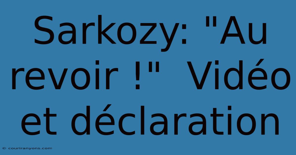 Sarkozy: 