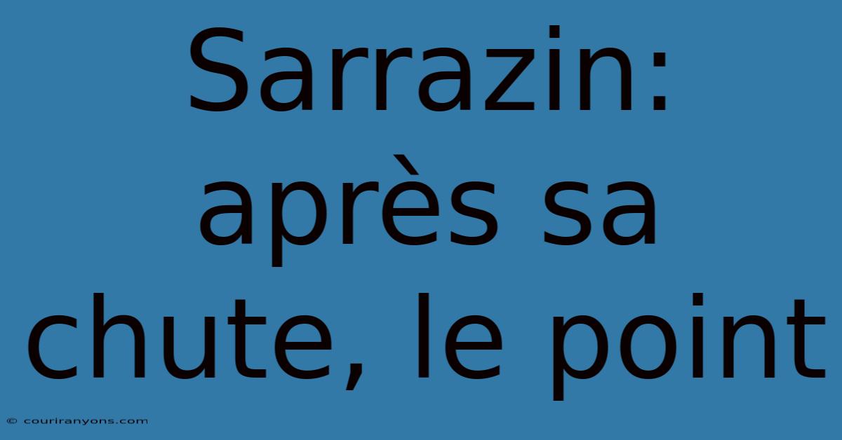 Sarrazin: Après Sa Chute, Le Point