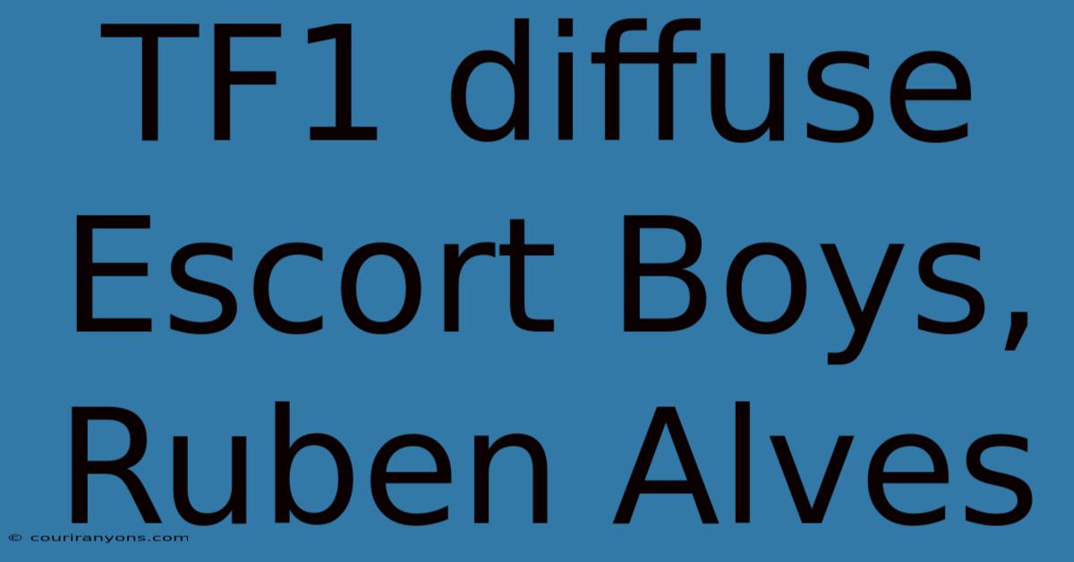 TF1 Diffuse Escort Boys, Ruben Alves