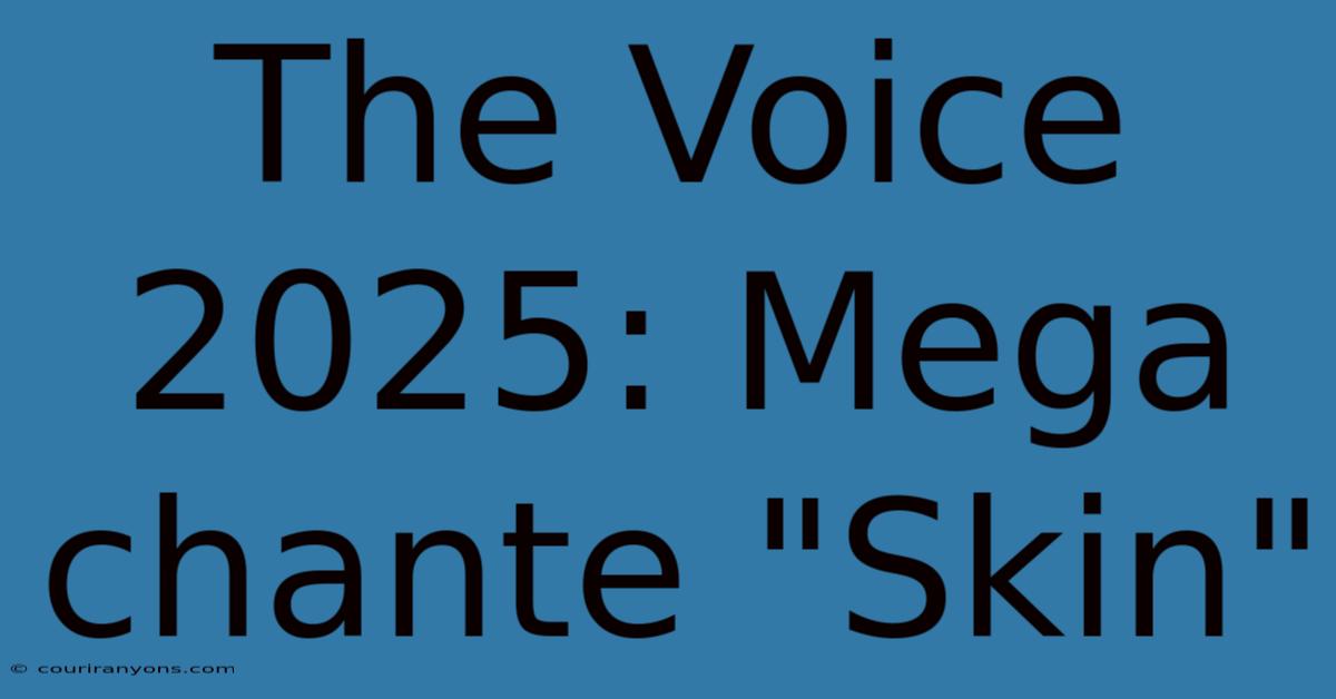 The Voice 2025: Mega Chante 